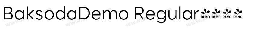 BaksodaDemo Regular字体转换